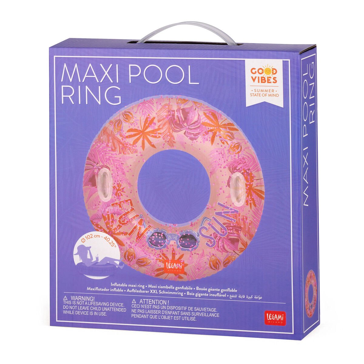 Aufblasbarer Maxi-Schwimmring  - Maxi Pool Ring, , zoo
