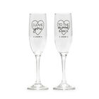Set of 2 Champagne Flutes - Cheers to Love, , zoo
