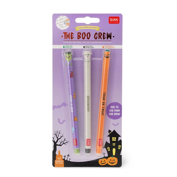 Set de 3 Stylos à Encre Gel Effaçable - The Boo Crew - Erasable Pen