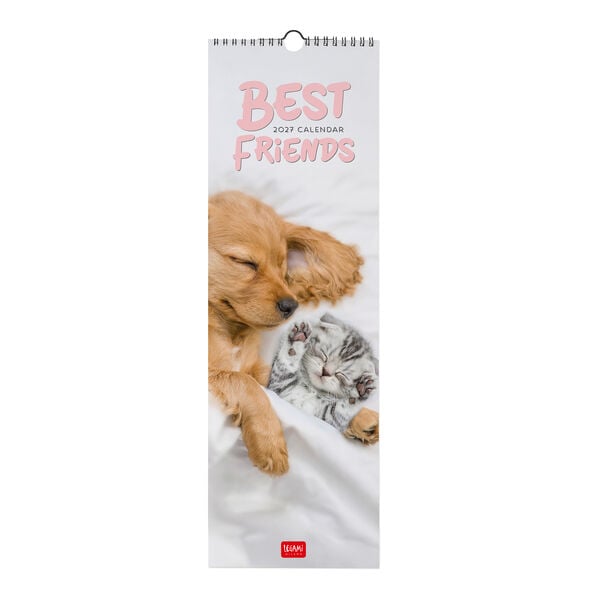 Calendario da Parete 2027 - 16 x 49 cm - Best Friends