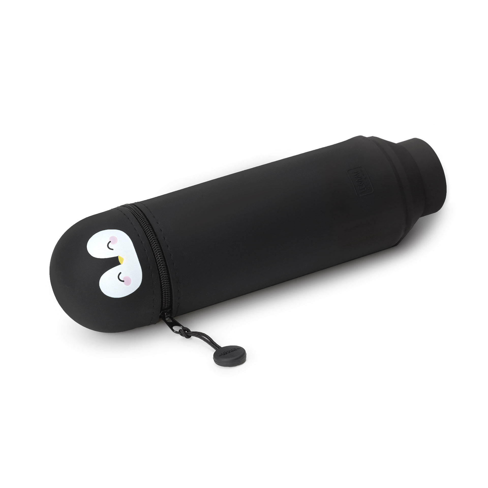 Trousse à Crayons En Silicone Extensible Kawaii 2 En 1 - Design Panda, Grande Capacité, Fermeture éclair, Pour école/bureau