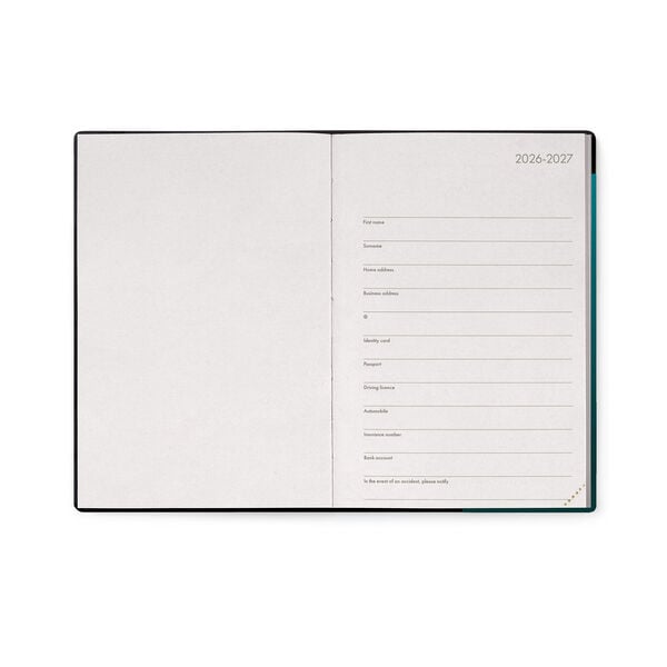 Agenda 2026/2027 Giornaliera 16 Mesi - Deep Teal - Medium