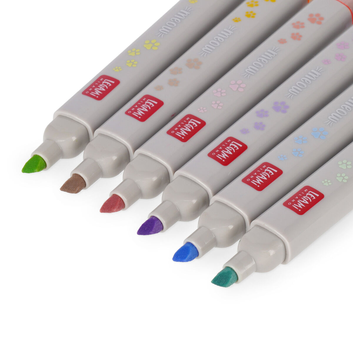 Set of 6 Pastel Highlighters, , zoo