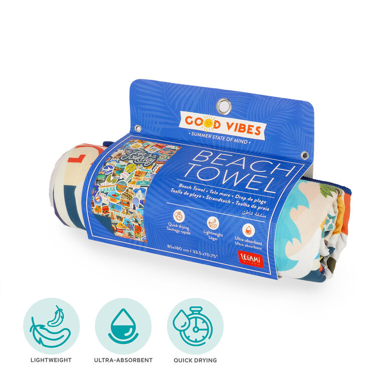 Telo Mare Travel Stickers - Beach Towel Telo Mare Travel Stickers - Beach Towel