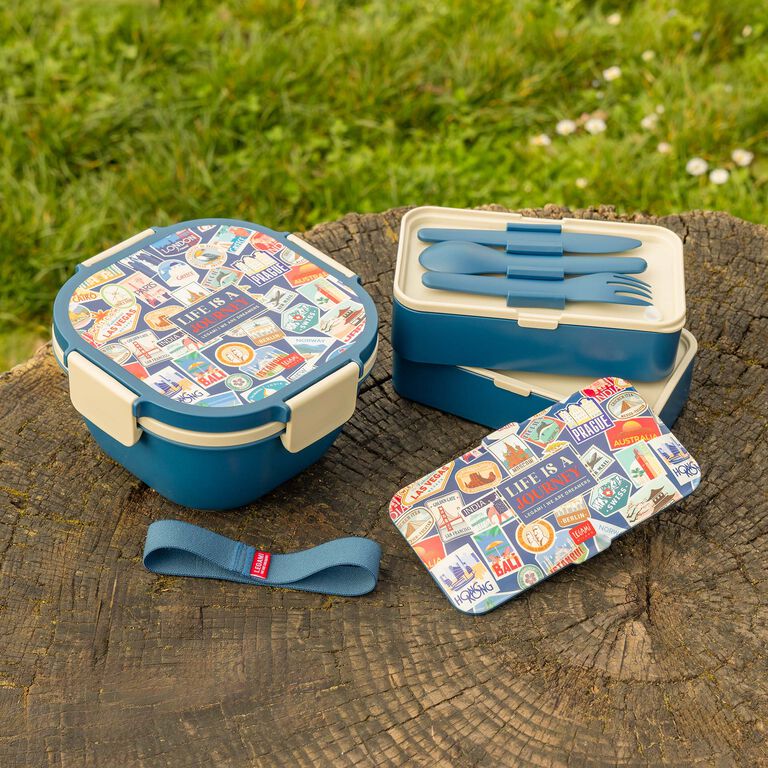 1200 ml Lunch Box - Travel Strickers - Lunch Box