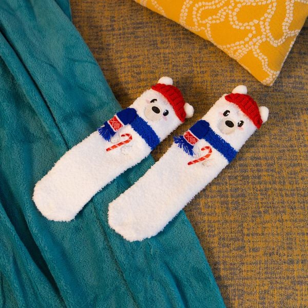 Calzini Antiscivolo di Natale Adulto Polar Bear - It's a Match!