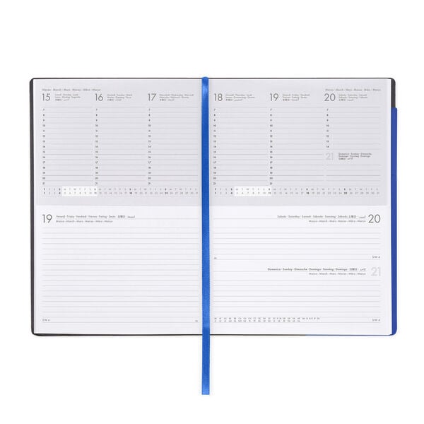 Agenda 12 Mesi Settimanale & Giornaliera Large 2027 - Eclectic Blue
