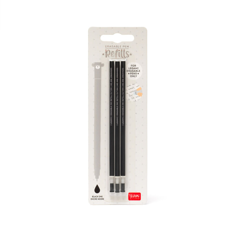 Recharges pour Stylo à Encre Gel Effaçable - Erasable Pen BLACK