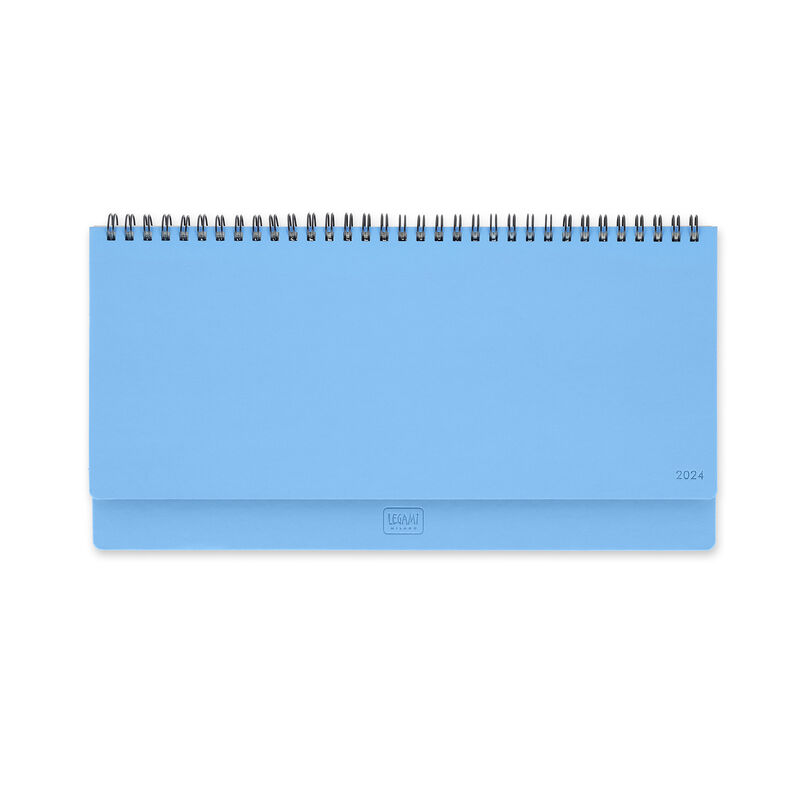 Agenda da Scrivania 13 Mesi - Desk Planner - 2024 CRYSTAL BLUE