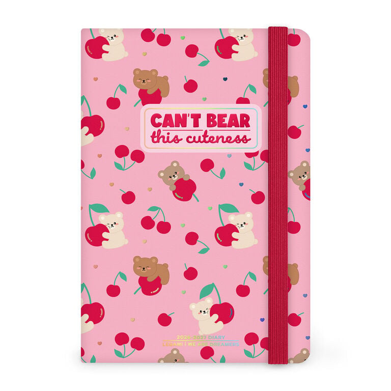 16-Month Weekly Photo Diary for 2026/2027 - Teddy Bear Pink - Medium