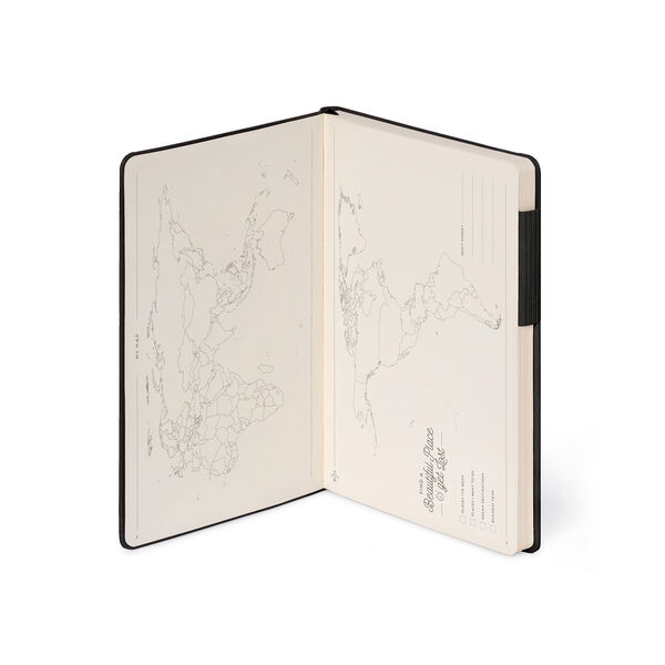 Lined Notebook with Monochrome Soft Cover - Black Suit - My Notebook