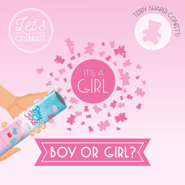 Canon à Confettis Gender Reveal - Boy or Girl? - Girl Canon à Confettis Gender Reveal - Boy or Girl? - Girl