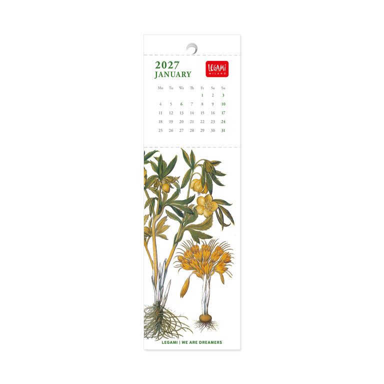 2027 Bookmark Calendar - 5,5 x 18 cm