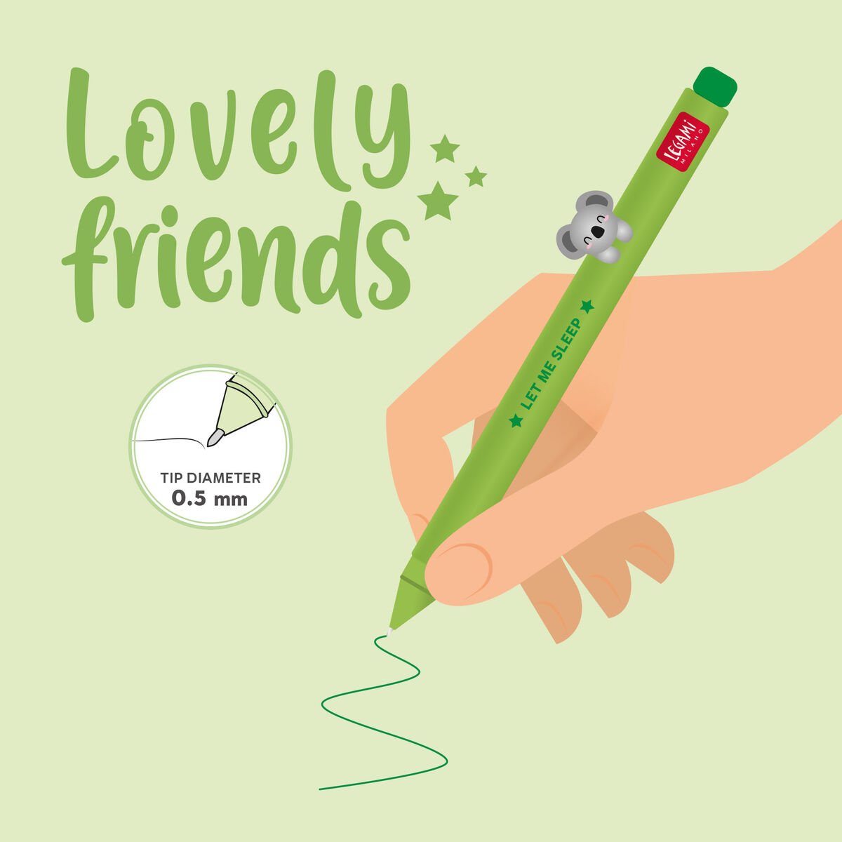 Bolígrafo de Gel - Lovely Friends, , zoo