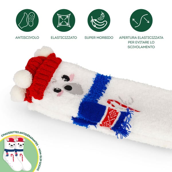 Calzini Antiscivolo di Natale Adulto Polar Bear - It's a Match!