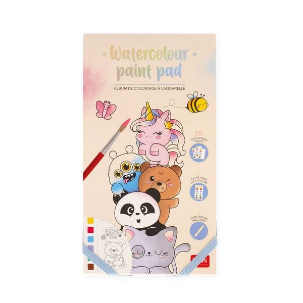 Cute Animals Watercolour Paint Pad Cute Animals Watercolour Paint Pad
