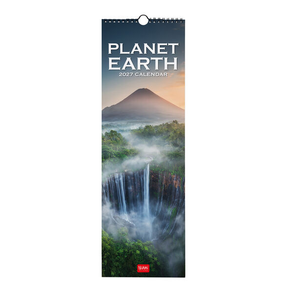 Calendario da Parete 2027 - 16 x 49 cm - Planet Earth