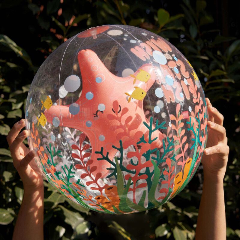 Inflatable Beach Ball - Good Vibes, , zoo