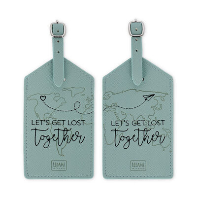 Set of 2 Luggage Tags - Let's Get Lost Together