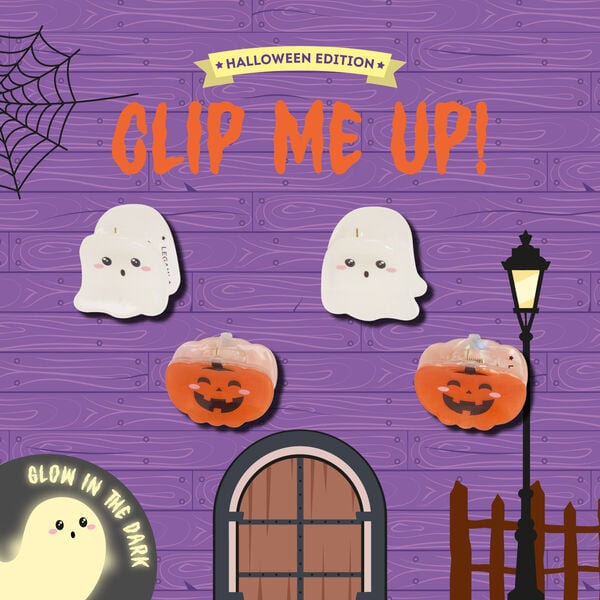 Set de 4 Mini Pinzas para Pelo de Halloween - Clip Me Up!