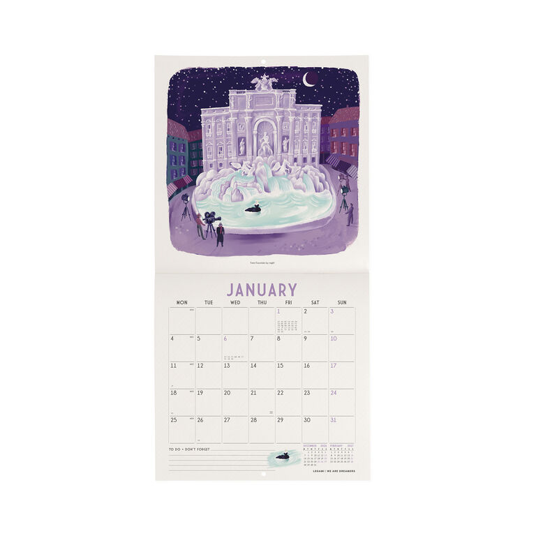 Calendario da Parete 2027 - 18 x 18 cm - Rome Calendario da Parete 2027 - 18 x 18 cm - Rome