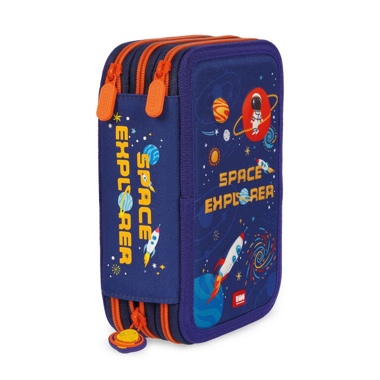 Astuccio 3 Scomparti - Space + 2 Penne Cancellabili Astuccio 3 Scomparti - Space + 2 Penne Cancellabili
