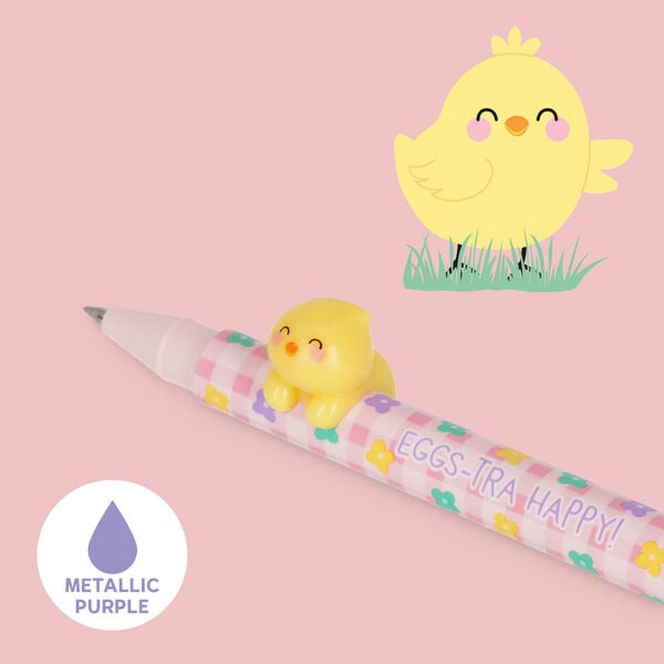 Set di 2 Penne Gel con Animaletto Decorativo - Lovely Friends - Hoppy Easter Set di 2 Penne Gel con Animaletto Decorativo - Lovely Friends - Hoppy Easter