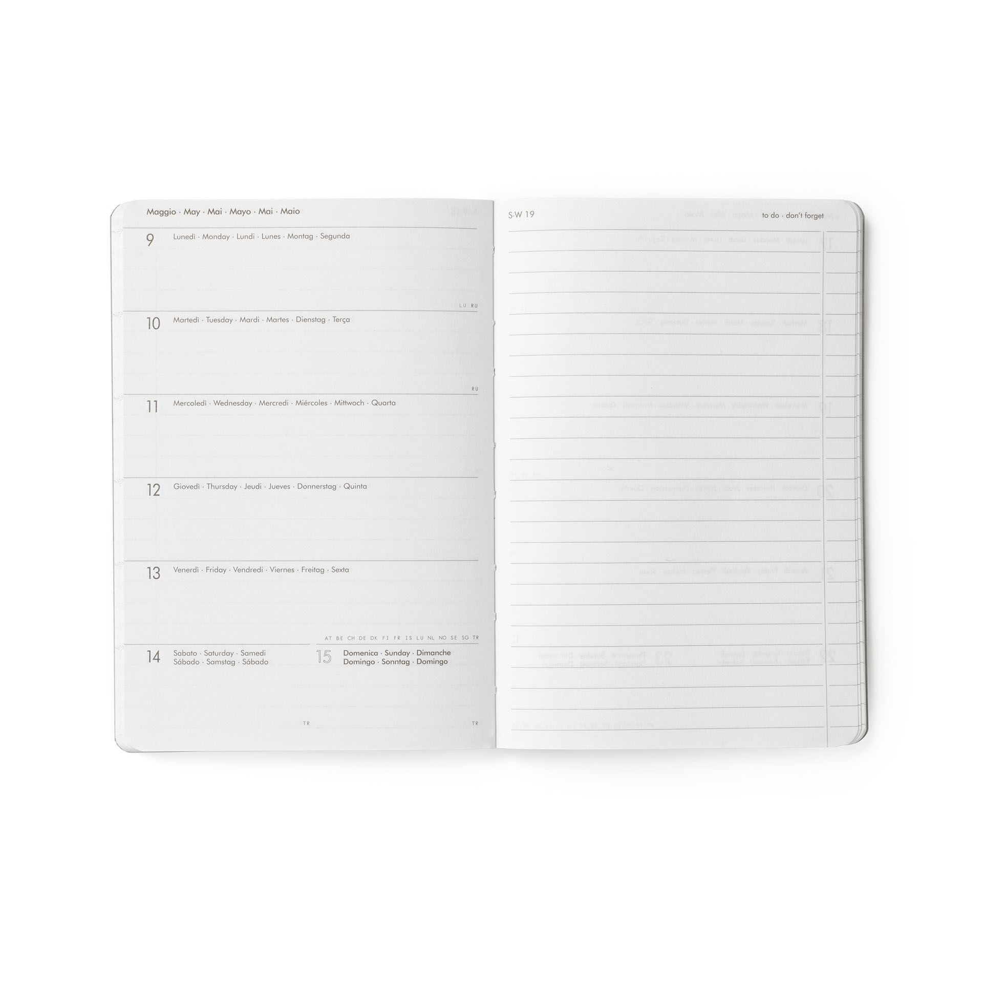 Pop Corn LEGAMI Agenda Settimanale 2020 con Notebook Medium cm 12x18 