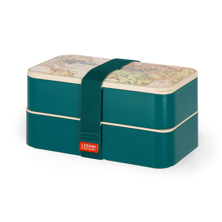 Herlitz 50033232 – Lunch Box Portapranzo Verde, Pratico E Colorato Per Scuola E Ufficio