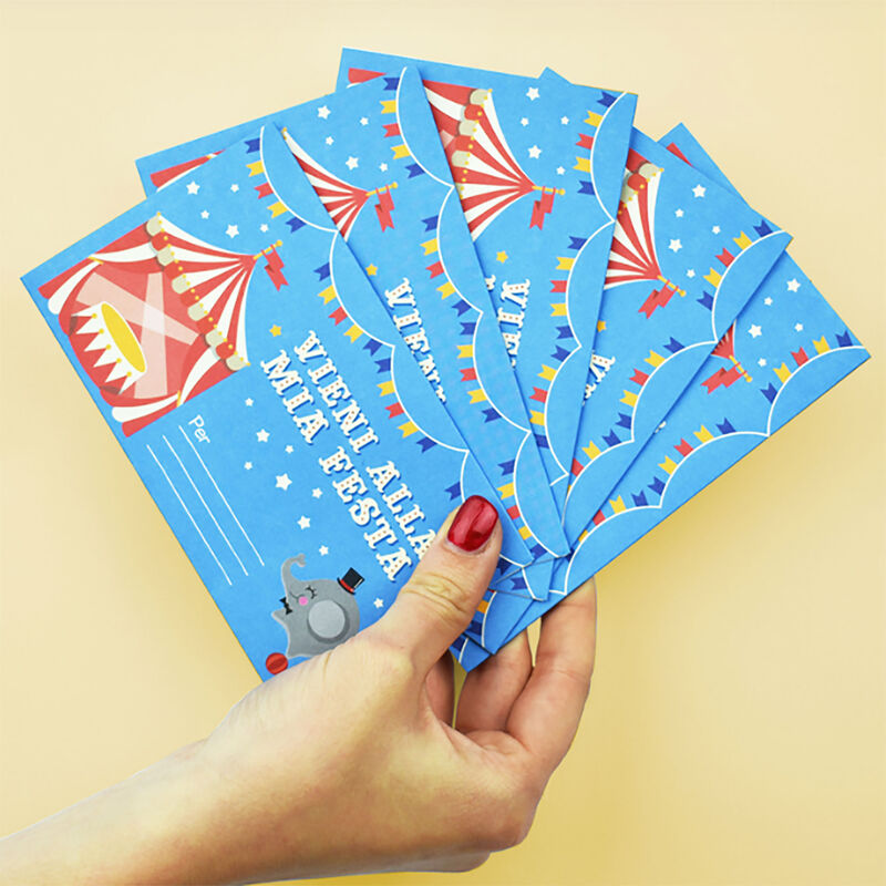 Invito Festa Biglietti 13 5x8 Frog Circus Legami Com