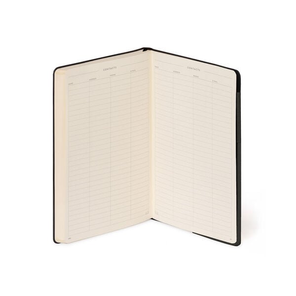 Lined Notebook with Monochrome Soft Cover - Black Suit - My Notebook
