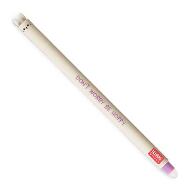 Stylo à encre gel effaçable Legami - Erasable Pen - Noir - Pointe moyenne  0,7 mm