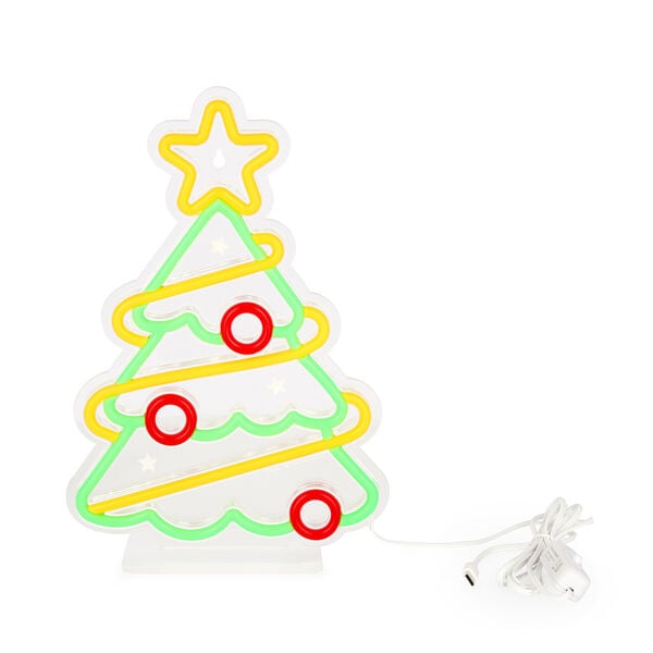 Insegna Luminosa Neon LED di Natale Xmas Tree - It's a Sign