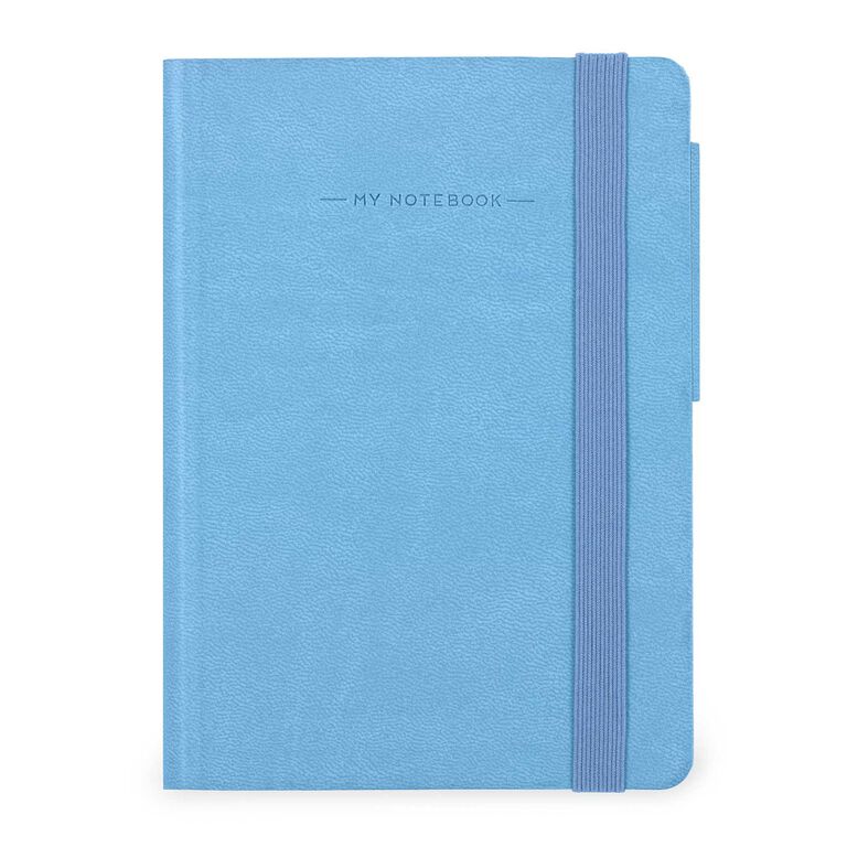 Notebook with Blank Pages and Monochrome Soft Cover - Retro Blue - My Notebook
