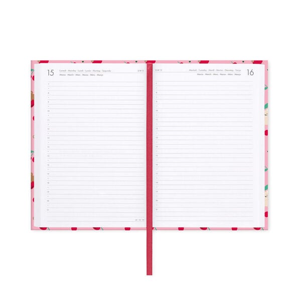 Agenda 2026/2027 Giornaliera Fotografica 16 Mesi - Teddy Bear Pink - Medium