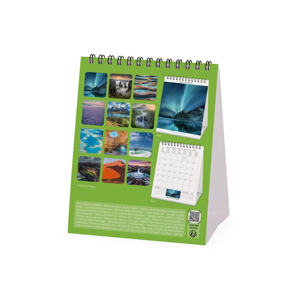 Calendario da Tavolo 2027 - 12 x 14,5 cm - Planet Earth