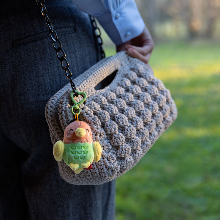 2 Key Rings with a Stuffed Toy - Super Soft! - Tiny