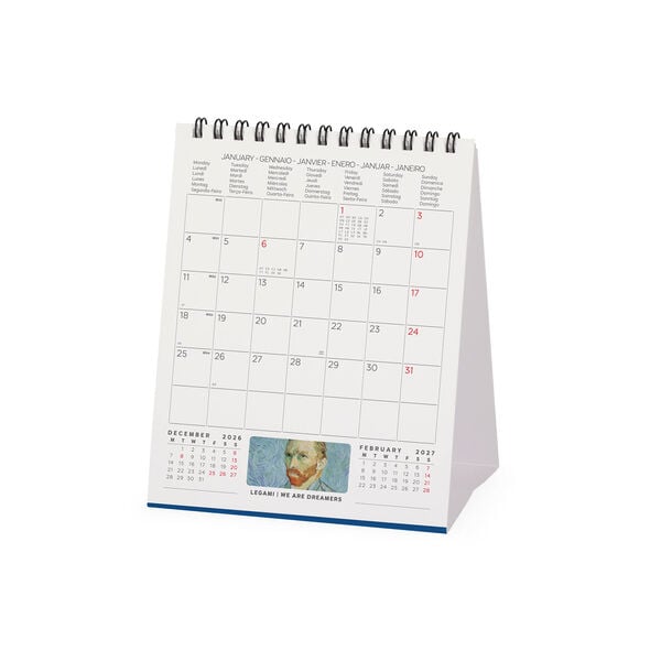 Calendario da Tavolo 2027 - 12 x 14,5 cm - Vincent Van Gogh
