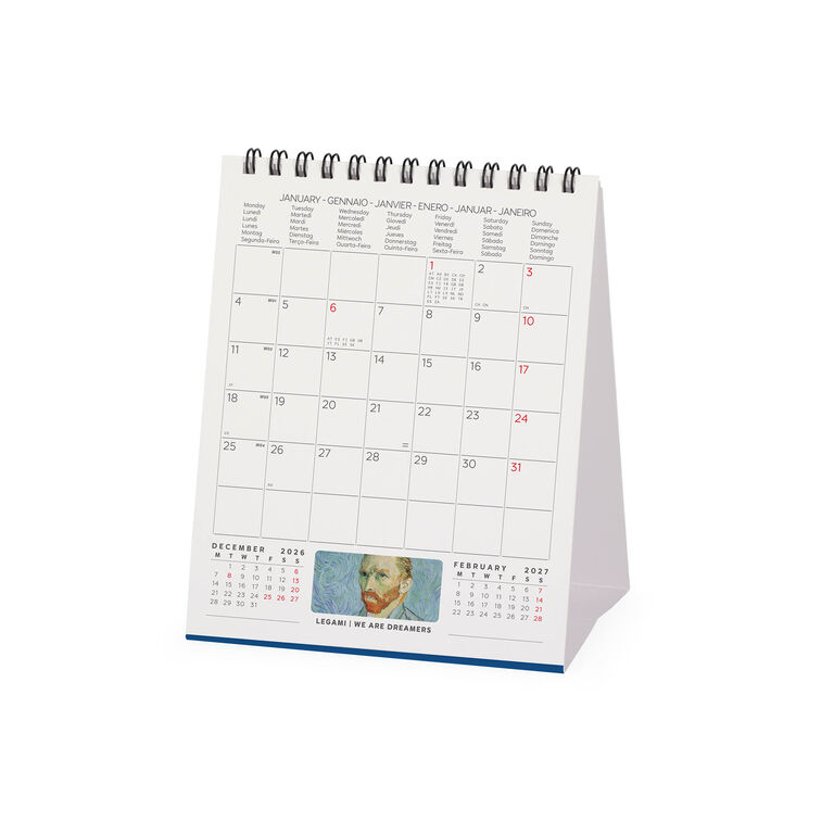 Calendario da Tavolo 2027 - 12 x 14,5 cm - Vincent Van Gogh Calendario da Tavolo 2027 - 12 x 14,5 cm - Vincent Van Gogh