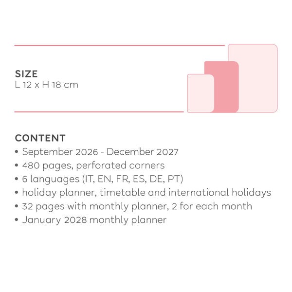 16-Month Medium Daily Diary for 2026/2027 - Botanic Garden