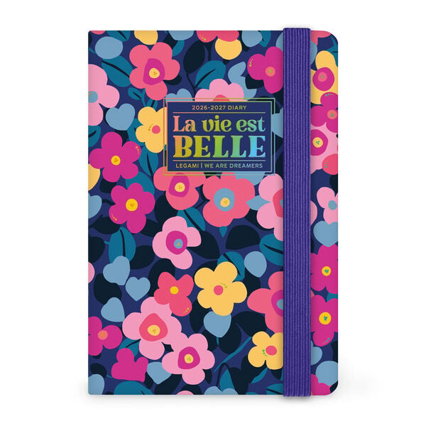 Agenda Semanal Fotográfica 2026/2027 16 Meses - Flowers - Small Con Libreta