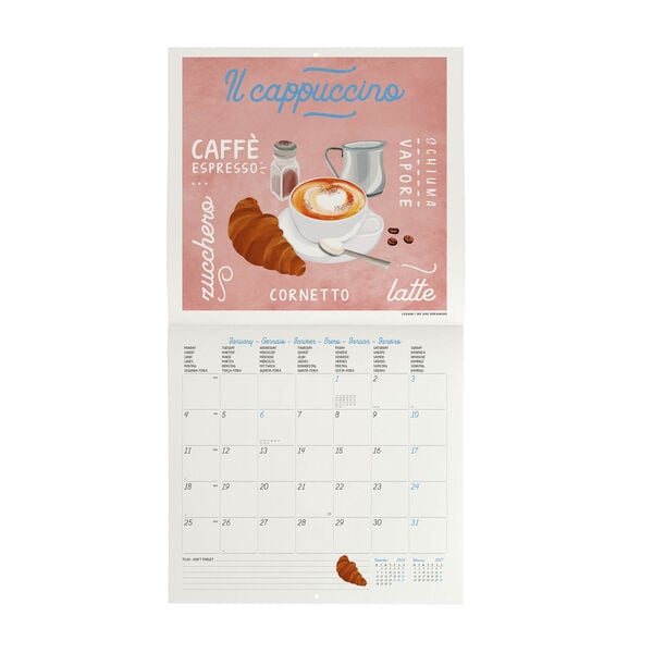 Calendario da Parete 2027 - 30 x 29 cm - La Dolce Vita