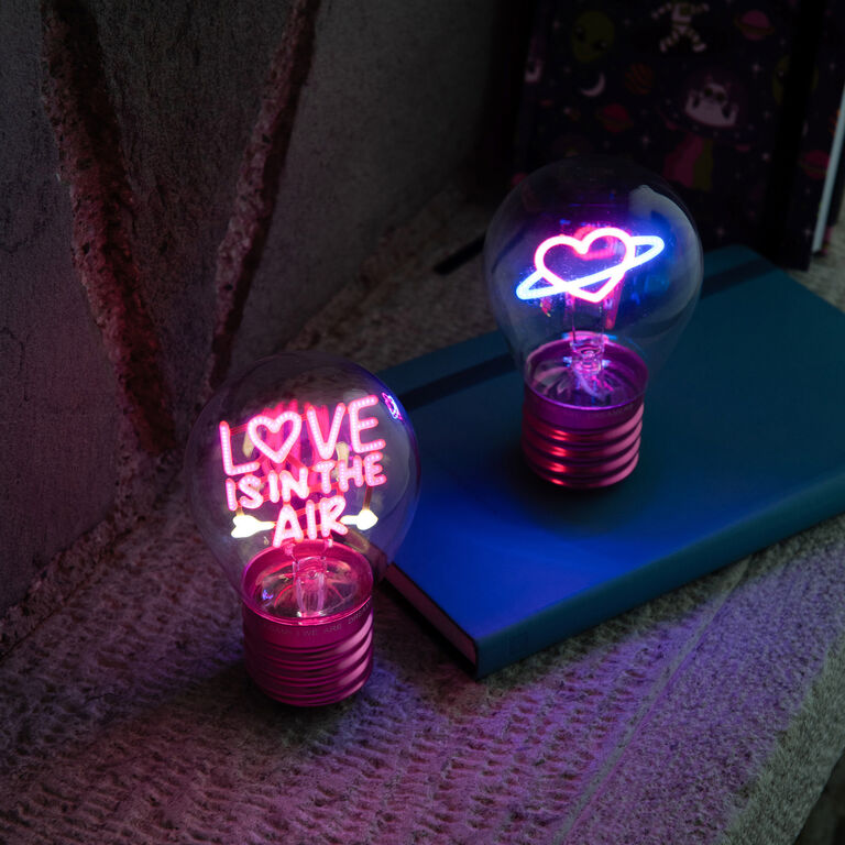 Decorative Lightbulb-Shaped Table Lamp - Heart - Bulb Fiction Decorative Lightbulb-Shaped Table Lamp - Heart - Bulb Fiction