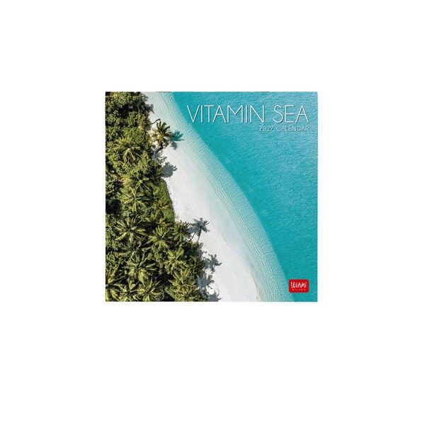 Calendario da Parete 2027 - 18 x 18 cm - Vitamin Sea