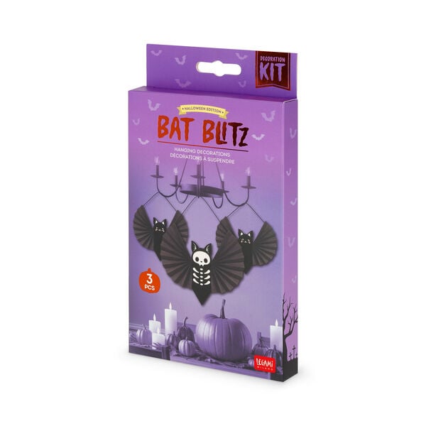Set de 3 Adornos de Papel Colgantes - Bat Blitz Set de 3 Adornos de Papel Colgantes - Bat Blitz