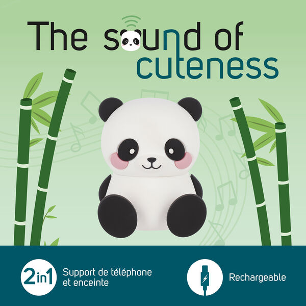 Baffle Sans Fil avec Support - Panda - The Sound of Cuteness
