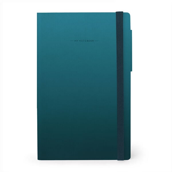 Lined Notebook with Monochrome Soft Cover - Deep Teal - My Notebook Lined Notebook with Monochrome Soft Cover - Deep Teal - My Notebook