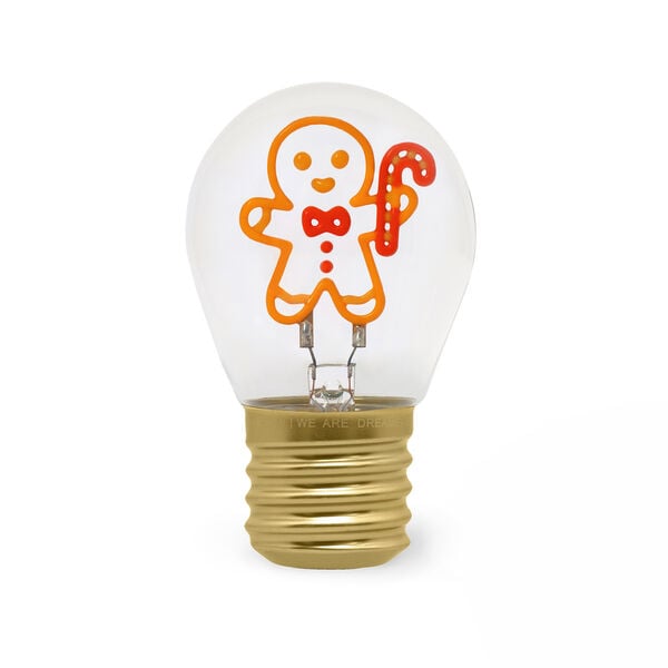 Lampada da Tavolo di Natale a Lampadina Gingerbread - Bulb Fiction