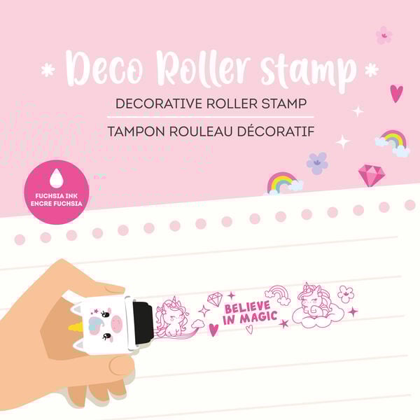 Timbro Decorativo a Rullo - Unicorn - Roller Stamp