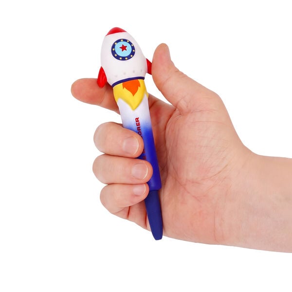 "Space Explorer" Rocket Squishy Gel Pen - Squeezies "Space Explorer" Rocket Squishy Gel Pen - Squeezies